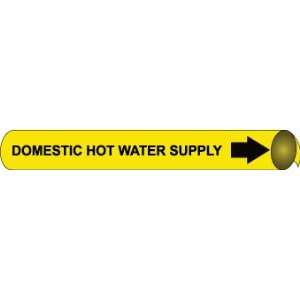  PIPE MARKERS DOMESTIC HOT WATER SUPPLY B/Y