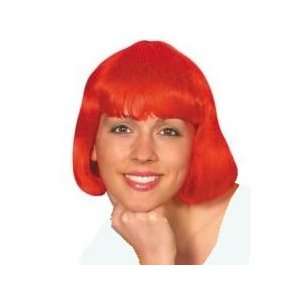    Just For Fun Party Wig   Bob 12Inch Bright Red Toys & Games
