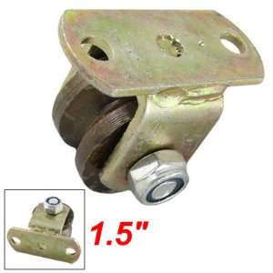 Amico 1.5 Dia Wheel Metal V Groove Rigid Caster for Industrial Carts