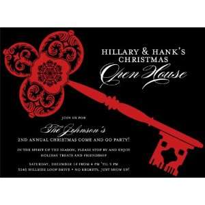  Open House Key Black Invitations