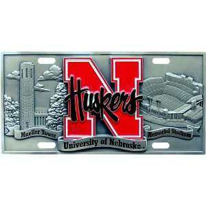   Pewter License Plate by Half Time Ent.:  Sports & Outdoors