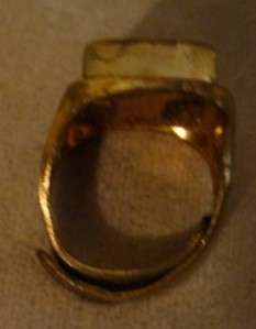 Circa 1940s Tom Mix Ralston Straight Shooters Premium Magnetic Ring 