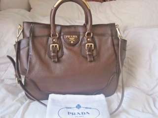 PRADA Brown Handbag Purse NEW NEW No RESERVE  