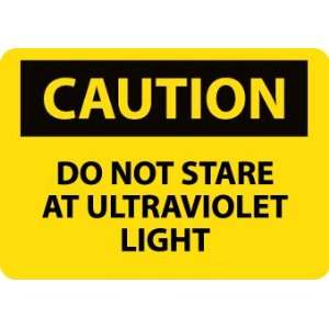 Caution, Do Not Stare At Ultraviolet Light, 10X14, Adhesive Vinyl 