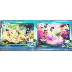 com Disney Fairies Tinkerbell 50pc Mini Puzzles ~ Set of 2 ~ Morning 