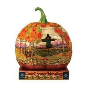   Your Blessings Pumpkin with Scene Large Figurine