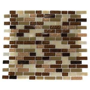 Brick Pattern Southern Trail Blend 1/2 X 2 1/4 Sheet Tiles Sample 