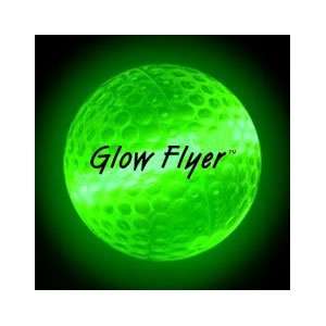  GREEN GLOW FLYER GOLF BALL (with a 1 1/2 Jumbo Lightstick 