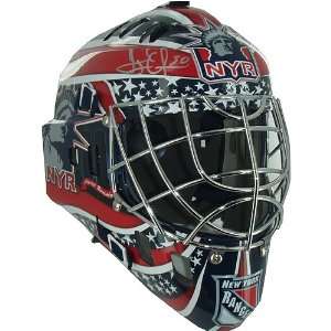   Lundquist New York Rangers Full Size Goalie Mask: Sports & Outdoors