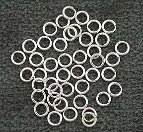 50pcs Sterling Silver 6mm Split Rings Wholesale Lot   