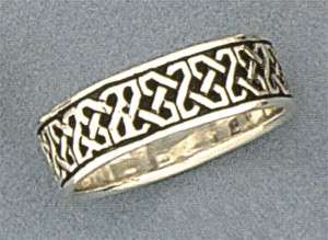 Sterling Silver Mens Celtic Knot Band Ring Sizes 14 15  