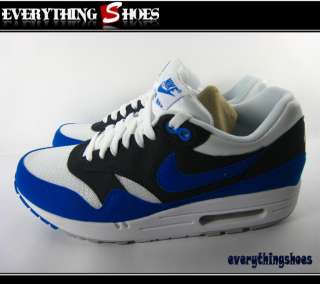   Air Max 1 White Blue Anthracite Black Running Shoes 308866109  