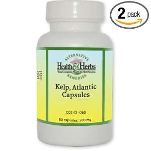   Herbs Remedies Kelp, Atlantic Capsules, 60 Count Bottle (Pack of 2