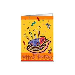  BIrthday Cake 5th Card Toys & Games