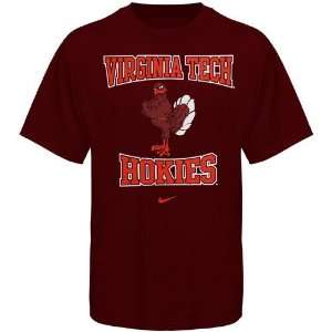 Nike Virginia Tech Hokies Youth Maroon Mascot T shirt (Medium)  