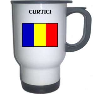  Romania   CURTICI White Stainless Steel Mug Everything 