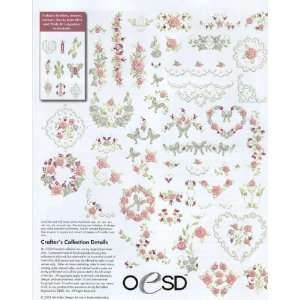   ROSE OESD Embroidery Machine Designs USB STICK