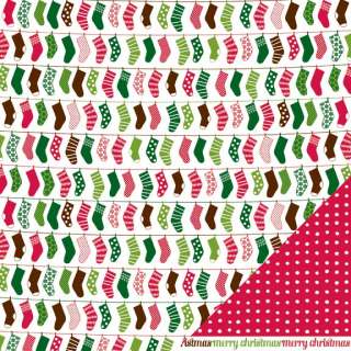 Choose 1 New Pebbles WELCOME CHRISTMAS PAPER Scrapbook Sheet  