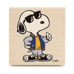   Rubber Stamp Joe Cool Snoopy; 2 Items/Order Arts, Crafts & Sewing