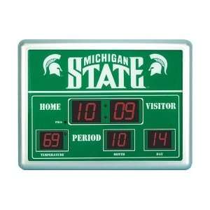  Michigan State Spartans 14x19 ScoreBoard/Clock/Therm 