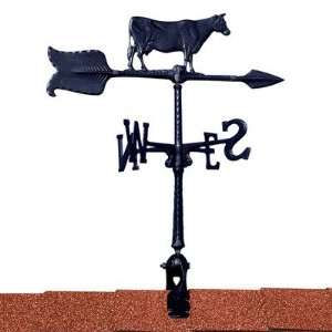  Cow Weathervane 30in Garden Black