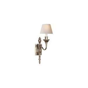 Studio Michael S Smith Winslow Single Sconce in Polished Nickel with 