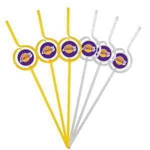  Los Angeles Lakers Team Sipper Straws Health & Personal 