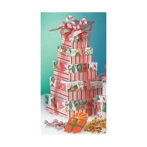 Deluxe Candy Cane Crazy   5 Tier Tower  Grocery & Gourmet 