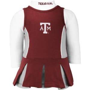  Texas A&M Aggies Toddler 2 Piece Long Sleeve Cheerleader 