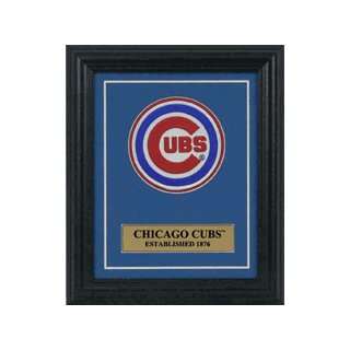  Chicago Cubs Embroidered Commemorative Patch Mat and Frame 