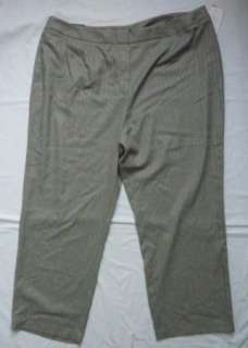 Jones NY Chintzed Herringbone Classic Fit Pant Plus 24W  