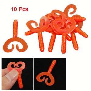   Red Silicone Worm Shaped Soft Baits Fishing Lure