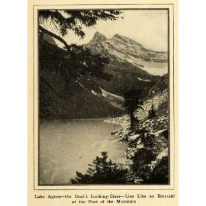  1922 Print Lake Agnes Canada Peaks Goat Looking Glass 