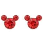  Disneys Mickey Mouse Sterling Silver Red Crystal 