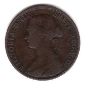  UK Great Britain English Half Penny Coin KM#748.2 