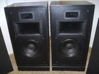   Vtg 1990 Quartet Matching Set Floor Speakers Black Pair Tower 32x16x12