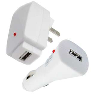   iPhone 4S 4G S USB Auto Car + Travel Wall Charger Adapter NEW  