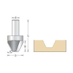Amana 45789 Lettering 60° Angle Router Bits   1 1/8 Cutting Diameter 