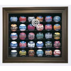  Chicago Cubs Thirty Ball Cabinet Style   Black Sports 