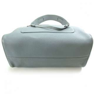 PRADA Leather Logo Shoulder Bag Handbag Purse Blue  