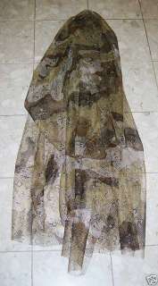ARMY ISSUE DESERT CAMOUFLAGE NET COVER   60 X 96 NIP  