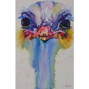   Series Opal the Ostrich 22 x 16 1/2 Gilcee Print