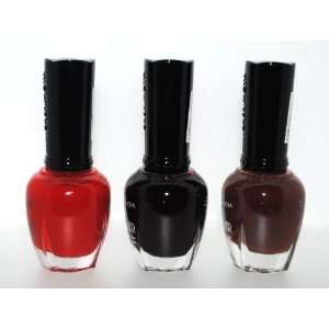 Gothic Addiction 3 Piece Color Nail Lacquer Combo Set   Dark Brown 