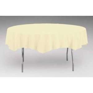  Round Table Cover 2/Ply Poly Tissue, Ivory