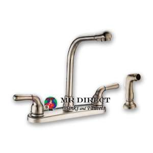    Brushed Nickel Kitchen Faucet with Side Spray: Home Improvement