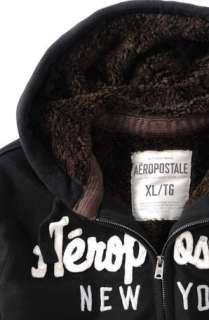 Stay warm in style in this classic Aeropostale fur hoodie Heavy 