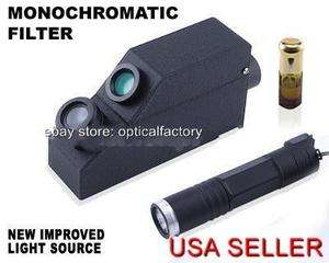 External Monochromatic Yellow Light Gem Refractometer, + RI Oil 
