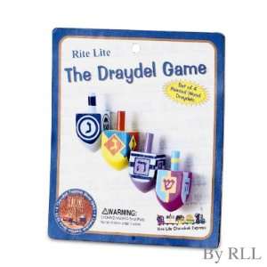  The Draydel Game   4 Painted Draydels   Pack Of Dreidels 
