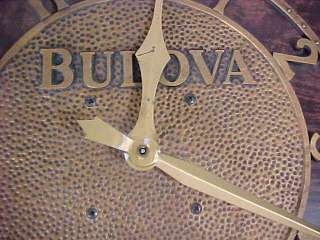 VINTAGE BULOVA ELECTRIC ADVERTISING CLOCK  