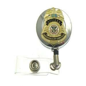 Transportation and Security Administration Offcer Mini Badge Chrome 
